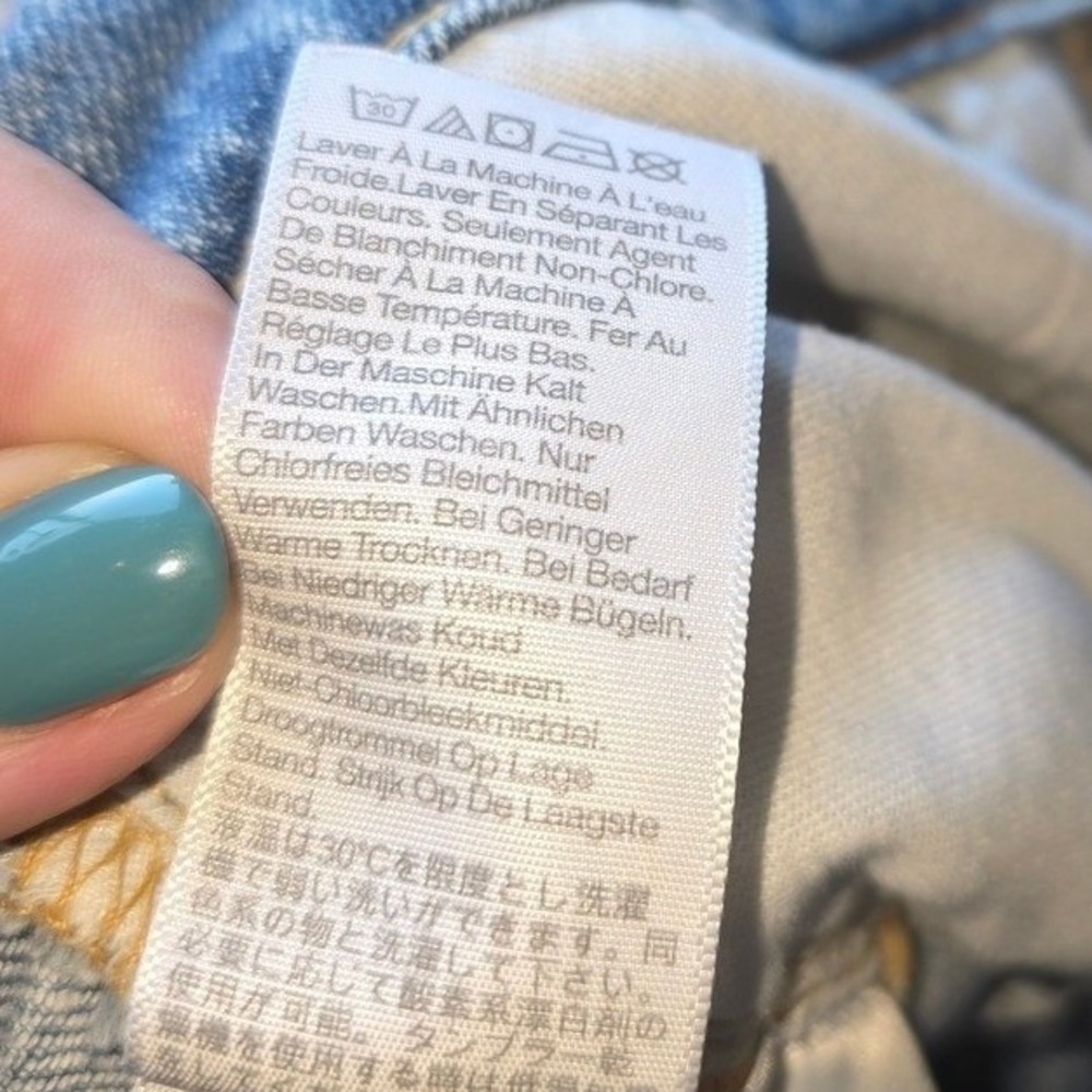 Madewell Light Blue Jeans Size 25 Button Fly Classic 5 Pocket Design 96% Cotton - Picture 6 of 11